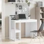 Büroschreibtisch aus weißem Ingenieurholz 103,5x56,5x94 cm von , Schreibtische - Ref: Foro24-847975, Preis: 82,00 €, Rabatt: %