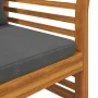 2-teiliges Gartenmöbel mit dunkelgrauen Massivholzkissen von vidaXL, Gartensets - Ref: Foro24-312142, Preis: 239,58 €, Rabatt: %