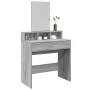 Tocador con espejo color gris Sonoma 80x41x144,5 cm by , Bedroom Dressers - Ref: Foro24-848176, Price: 101,26 €, Discount: %