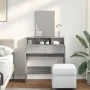 Tocador con espejo color gris Sonoma 80x41x144,5 cm by , Bedroom Dressers - Ref: Foro24-848176, Price: 101,26 €, Discount: %