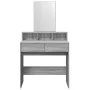 Frisiertisch mit Spiegel in der Farbe Grau Sonoma 80x41x144,5 cm von , Schlafzimmerkommoden - Ref: Foro24-848176, Preis: 101,...