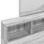 Tocador con espejo color gris Sonoma 80x41x144,5 cm by , Bedroom Dressers - Ref: Foro24-848176, Price: 101,26 €, Discount: %