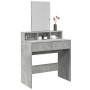 Tocador con espejo gris hormigón 80x41x144,5 cm by , Bedroom Dressers - Ref: Foro24-848174, Price: 99,15 €, Discount: %