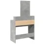 Tocador con espejo gris hormigón 80x41x144,5 cm by , Bedroom Dressers - Ref: Foro24-848174, Price: 97,57 €, Discount: %