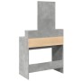 Tocador con espejo gris hormigón 80x41x144,5 cm by , Bedroom Dressers - Ref: Foro24-848174, Price: 99,15 €, Discount: %