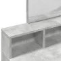 Tocador con espejo gris hormigón 80x41x144,5 cm by , Bedroom Dressers - Ref: Foro24-848174, Price: 97,57 €, Discount: %