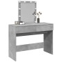 Tocador con luces LED gris hormigón 100x40x130 cm by , Bedroom Dressers - Ref: Foro24-848195, Price: 117,38 €, Discount: %