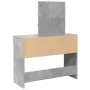Tocador con luces LED gris hormigón 100x40x130 cm by , Bedroom Dressers - Ref: Foro24-848195, Price: 115,48 €, Discount: %