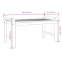 2-teiliges Gartenmöbel mit dunkelgrauen Massivholzkissen von vidaXL, Gartensets - Ref: Foro24-312142, Preis: 243,55 €, Rabatt: %