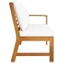 Acacia wood garden bench with cream cushions 114.5 cm by vidaXL, Modular outdoor sofas - Ref: Foro24-311838, Price: 163,48 €,...