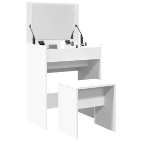 Frisiertisch mit weißem Hocker 60x40x113,5 cm von , Schlafzimmerkommoden - Ref: Foro24-848213, Preis: 101,80 €, Rabatt: %