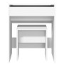 Tocador con taburete blanco 60x40x113,5 cm de , Tocadores para dormitorios - Ref: Foro24-848213, Precio: 102,63 €, Descuento: %