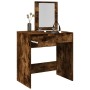 Frisiertisch mit rauchigem Eichenholzspiegel 73x46,5x120 cm von , Schlafzimmerkommoden - Ref: Foro24-848224, Preis: 85,83 €, ...