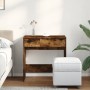 Frisiertisch mit rauchigem Eichenholzspiegel 73x46,5x120 cm von , Schlafzimmerkommoden - Ref: Foro24-848224, Preis: 85,83 €, ...