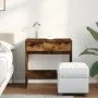 Tocador con espejo roble ahumado 73x46,5x120 cm by , Bedroom Dressers - Ref: Foro24-848224, Price: 84,42 €, Discount: %