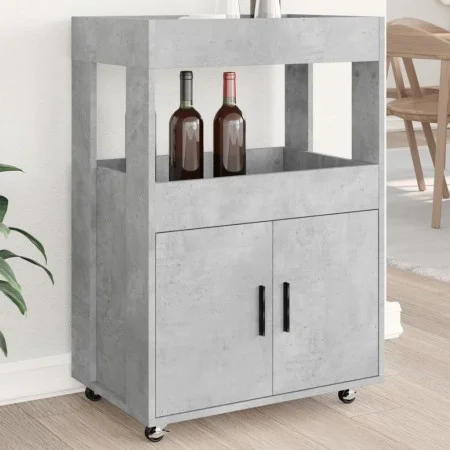 Carrito de bar madera de ingeniería gris hormigón 60x39,5x89 cm de , Aparadores - Ref: Foro24-848272, Precio: 101,08 €, Descu...