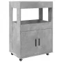 Carrito de bar madera de ingeniería gris hormigón 60x39,5x89 cm de , Aparadores - Ref: Foro24-848272, Precio: 101,08 €, Descu...