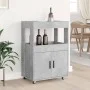 Carrito de bar madera de ingeniería gris hormigón 60x39,5x89 cm de , Aparadores - Ref: Foro24-848272, Precio: 101,08 €, Descu...