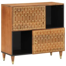 Armario auxiliar madera maciza de mango 80x33x75 cm by , Sideboards - Ref: Foro24-358311, Price: 124,92 €, Discount: %