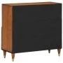 Massivholz-Nebenschrank aus Mangoholz 80x33x75 cm von , Sideboards - Ref: Foro24-358311, Preis: 124,73 €, Rabatt: %