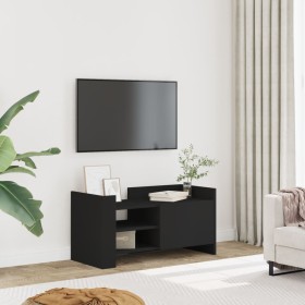 Mueble de TV madera de ingeniería negro 80x35x40 cm de , Muebles TV - Ref: Foro24-848368, Precio: 51,45 €, Descuento: %