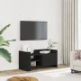 TV-Möbel aus schwarzem Ingenieurholz 80x35x40 cm von , TV-Möbel - Ref: Foro24-848368, Preis: 50,80 €, Rabatt: %