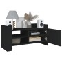 Mueble de TV madera de ingeniería negro 80x35x40 cm by , TV Furniture - Ref: Foro24-848368, Price: 51,45 €, Discount: %