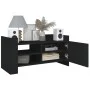 TV-Möbel aus schwarzem Ingenieurholz 80x35x40 cm von , TV-Möbel - Ref: Foro24-848368, Preis: 50,80 €, Rabatt: %