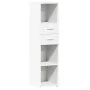 Aparador alto madera de ingeniería blanco 30x42,5x124 cm by , Sideboards - Ref: Foro24-846152, Price: 65,91 €, Discount: %