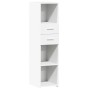 Hoher Schrank aus weißem Ingenieurholz 30x42,5x124 cm von , Sideboards - Ref: Foro24-846152, Preis: 66,72 €, Rabatt: %