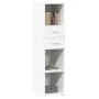 Aparador alto madera de ingeniería blanco 30x42,5x124 cm by , Sideboards - Ref: Foro24-846152, Price: 65,91 €, Discount: %
