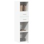 Aparador alto madera de ingeniería blanco 30x42,5x124 cm by , Sideboards - Ref: Foro24-846152, Price: 66,72 €, Discount: %