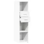 Aparador alto madera de ingeniería blanco 30x42,5x124 cm by , Sideboards - Ref: Foro24-846152, Price: 65,91 €, Discount: %