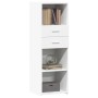 Hoher Schrank aus weißem Ingenieurholz 40x42,5x124 cm von , Sideboards - Ref: Foro24-846159, Preis: 75,27 €, Rabatt: %