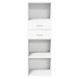 Hoher Schrank aus weißem Ingenieurholz 40x42,5x124 cm von , Sideboards - Ref: Foro24-846159, Preis: 75,27 €, Rabatt: %