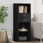 Aparador alto madera de ingeniería negro 45x42,5x124 cm de , Aparadores - Ref: Foro24-846167, Precio: 79,32 €, Descuento: %