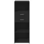 Hoher schwarzer Schrank aus Spanplatte, 45x42,5x124 cm. von , Sideboards - Ref: Foro24-846167, Preis: 79,32 €, Rabatt: %