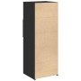 Hoher schwarzer Schrank aus Spanplatte, 45x42,5x124 cm. von , Sideboards - Ref: Foro24-846167, Preis: 80,39 €, Rabatt: %