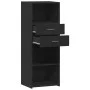 Aparador alto madera de ingeniería negro 45x42,5x124 cm de , Aparadores - Ref: Foro24-846167, Precio: 79,32 €, Descuento: %