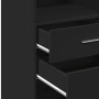 Hoher schwarzer Schrank aus Spanplatte, 45x42,5x124 cm. von , Sideboards - Ref: Foro24-846167, Preis: 80,39 €, Rabatt: %