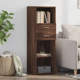 Aparador alto madera de ingeniería marrón roble 40x42,5x124 cm by , Sideboards - Ref: Foro24-846165, Price: 67,37 €, Discount: %