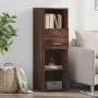 Hoher Schrank aus braunem Eichenfurnierholz 40x42,5x124 cm. von , Sideboards - Ref: Foro24-846165, Preis: 67,37 €, Rabatt: %