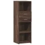 Aparador alto madera de ingeniería marrón roble 40x42,5x124 cm de , Aparadores - Ref: Foro24-846165, Precio: 67,37 €, Descuen...