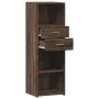 Aparador alto madera de ingeniería marrón roble 40x42,5x124 cm de , Aparadores - Ref: Foro24-846165, Precio: 67,37 €, Descuen...