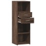 Aparador alto madera de ingeniería marrón roble 40x42,5x124 cm by , Sideboards - Ref: Foro24-846165, Price: 68,20 €, Discount: %