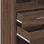 Aparador alto madera de ingeniería marrón roble 40x42,5x124 cm de , Aparadores - Ref: Foro24-846165, Precio: 67,37 €, Descuen...