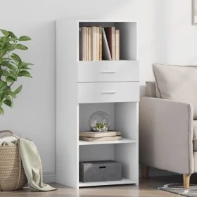 Hoher Schrank aus weißem Ingenieurholz 50x42,5x124 cm. von , Sideboards - Ref: Foro24-846173, Preis: 82,78 €, Rabatt: %
