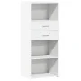 Aparador alto madera de ingeniería blanco 50x42,5x124 cm by , Sideboards - Ref: Foro24-846173, Price: 82,78 €, Discount: %