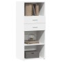Hoher Schrank aus weißem Ingenieurholz 50x42,5x124 cm. von , Sideboards - Ref: Foro24-846173, Preis: 84,23 €, Rabatt: %