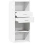 Aparador alto madera de ingeniería blanco 50x42,5x124 cm by , Sideboards - Ref: Foro24-846173, Price: 82,78 €, Discount: %